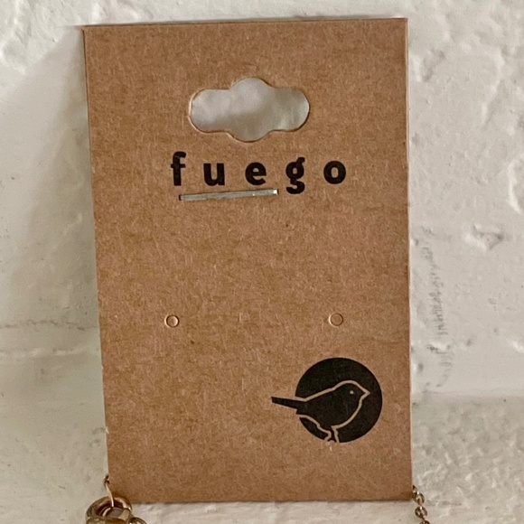 Gold Bee Stamped Hexagon Pendant Necklace - Picture 6 of 6